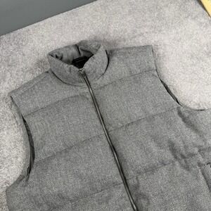 OLD NAVY Mens TECH Vest Gray  Full Zip Fleece Camping Vacation 2‎ Zip Pocket 2XL
